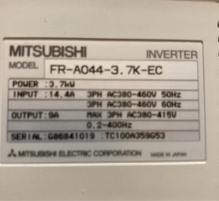 Variador de frecuencia Mitsubishi FR-A044-3,7K-EC
