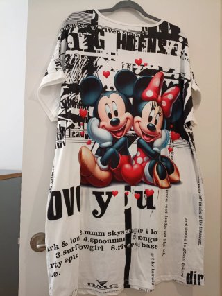 Vestido Camiseta Mickey Minnie New Collection
