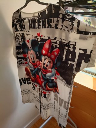 Vestido Camiseta Mickey Minnie New Collection