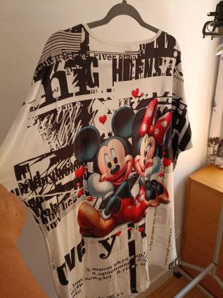 Vestido Camiseta Mickey Minnie New Collection