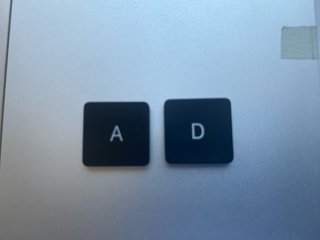 Teclas A y D MacBook Pro A1708