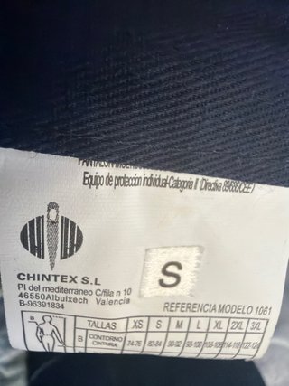 Pantalones de trabajo azul con detalles fluorescen