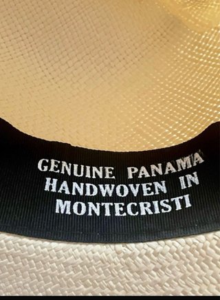 Sombrero de paja toquilla100% nuevo