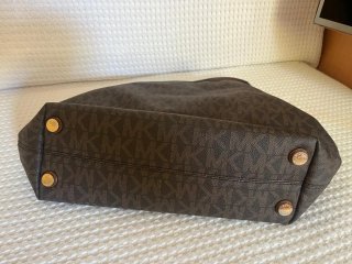 Bolso Michael Kors Piel Marrón y Dorado