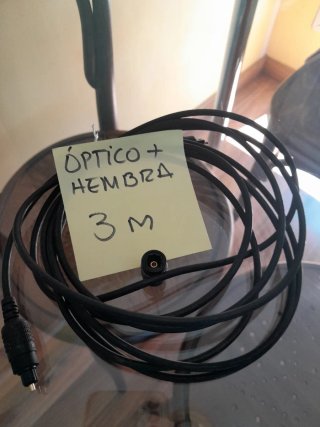 Cables HDMI y Ópticos (3m, 1.5m, 2m)