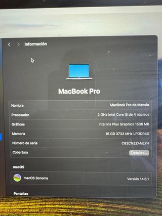 Macbook Pro 13” 2020 - 16GB / 512GB