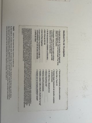 Macbook Pro 13” 2020 - 16GB / 512GB