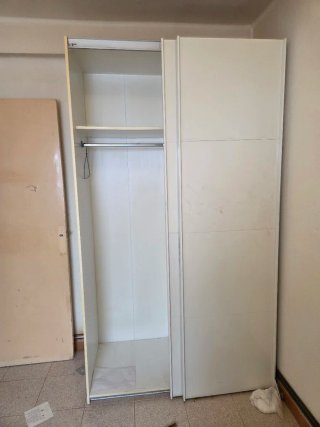 Armario blanco puertas correderas