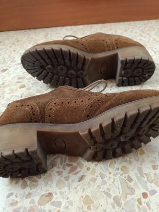 Mocasines ante marrón mujer
