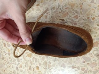 Mocasines ante marrón mujer