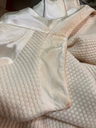 Chaqueta vintage EPISODE Y2K con puños de pelo nat