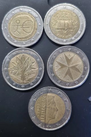 Cambio Monedas 2 Euros Conmemorativas