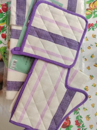 Set 5 pezzi cucina cotone