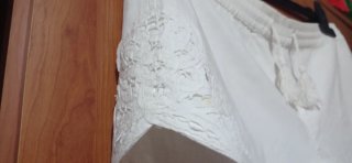 Pantalón corto blanco Natura Talla S