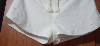 Pantalón corto blanco Natura Talla S