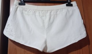 Pantalón corto blanco Natura Talla S
