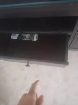 Mueble TV MONDA cristal negro