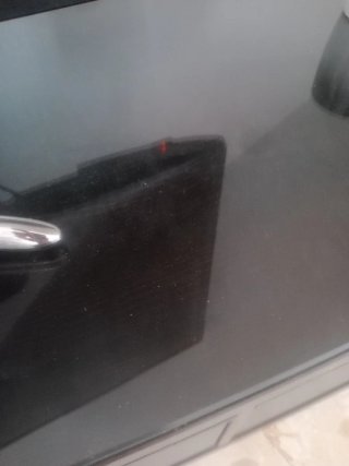 Mueble TV MONDA cristal negro