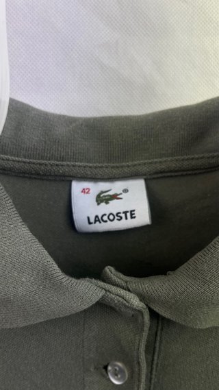 Polo Lacoste Vintage Verde Oliva Talla M