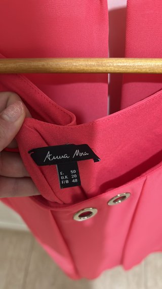 Blusa coral sin mangas