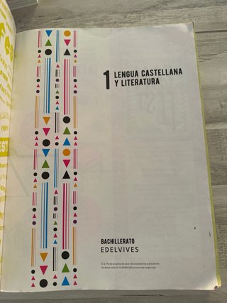Lengua castellana y literatura 1 Bachillerato