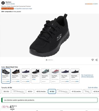 Skechers Mujer Graceful Talla 40