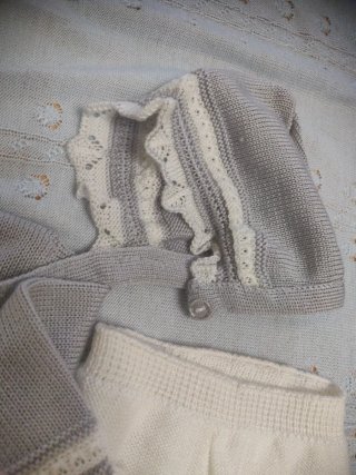 Conjunto de punto new born, recién nacido, 0 meses