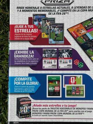 Monopoly Panini Prizm Mundial 2026 Sellado