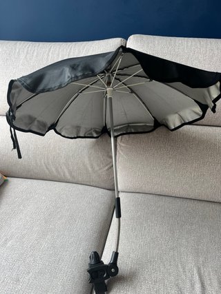 Soporte y sombrilla para silla