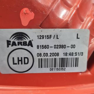 PILOTO TRASERO IZQUIERDO TOYOTA TOYOTA AURIS (E150) 2006-2012