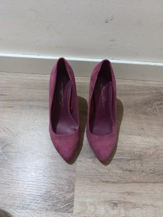 Tacones Bershka Rosa Mujer
