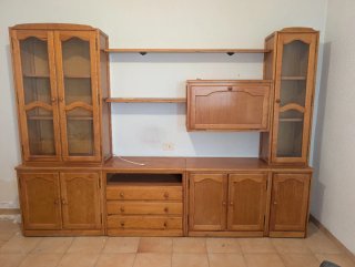 Mueble de salón clásico modular (Madera)