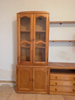 Mueble de salón clásico modular (Madera)