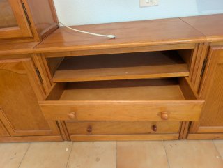 Mueble de salón clásico modular (Madera)