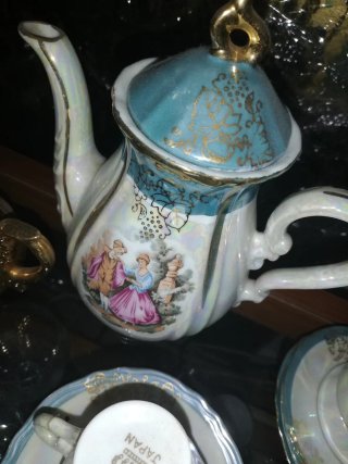 Conjunto chá porcelana Japão