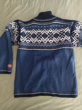 Jersey noruego azul talla 38