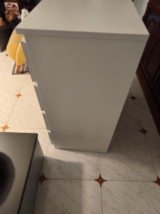 Cajonera Malm 4 cajones blanca