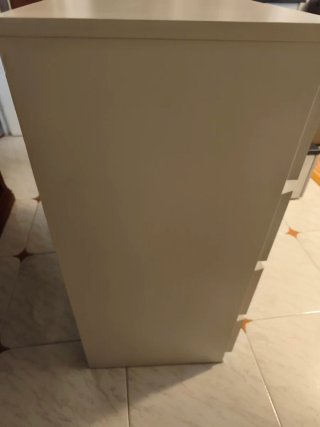 Cajonera Malm 4 cajones blanca