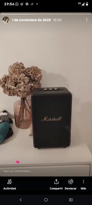 Altavoz portátil Marshall Tufton Bluetooth Negro
