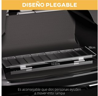 Rampa para Sillas de Ruedas Plegable de Aleación