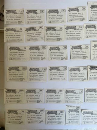Cromos Tortugas Ninja Panini 1990 Mirage Studios