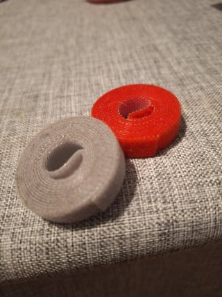 2 Cintas velcro roja y gris
