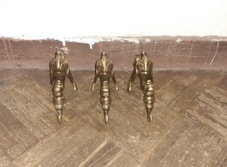 Lote 3 piezas bronce lámpara estilo antiguo ver