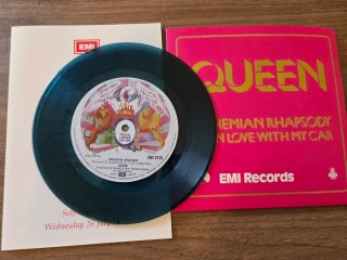 Queen Bohemian Rhapsody blue vinyl replica set