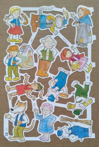 Lamina Cromos troquelados MLP 2057. Cuentos Infant