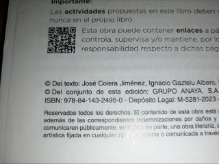 VENDO LIBRO DE MATES 2 ESO TRIMESTRE 1