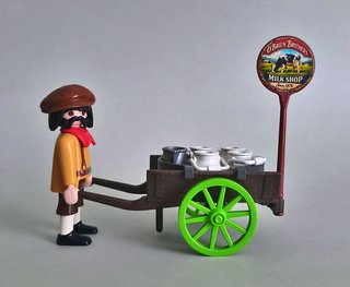 Playmobil Repartidor Lechero Victoriano Con Carro