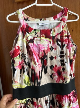 Vestido estampado floral mujer