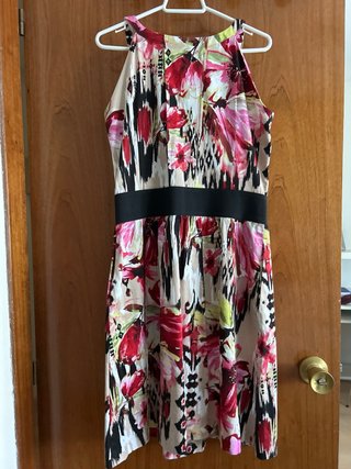 Vestido estampado floral mujer
