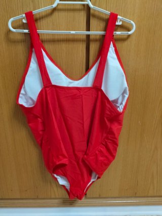 Bañador rojo de embarazada lycra